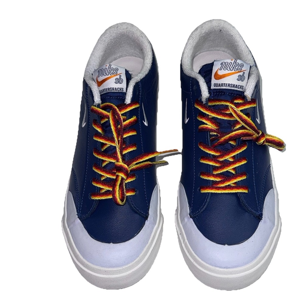 Nike SB ZOOM BLAZER LOW CT QS MENS 6 Womens 7.5 AQ3499 Navy Blue